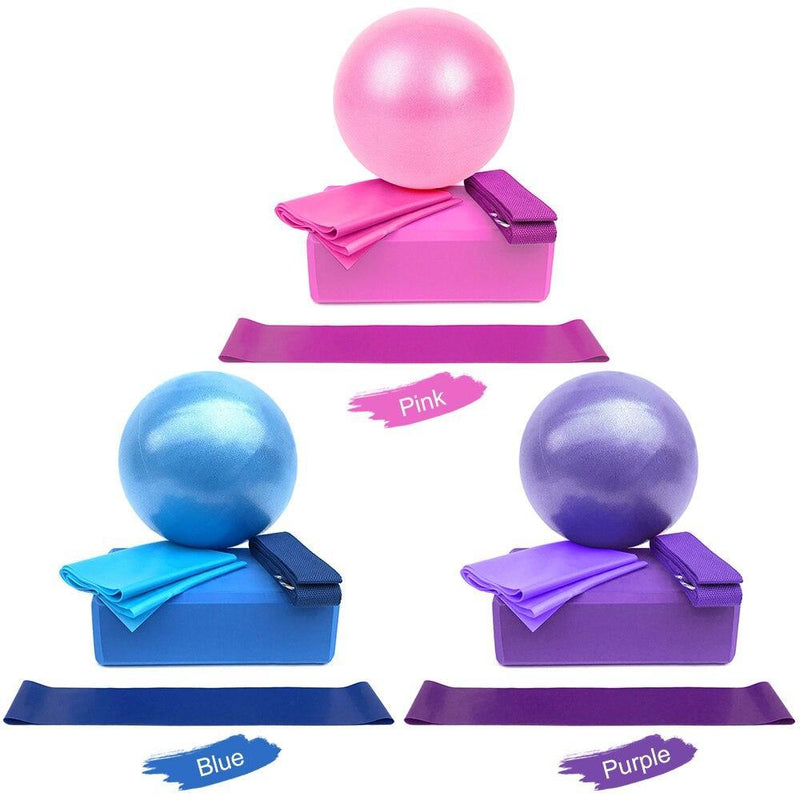 Yoga Ball & Blocks Set