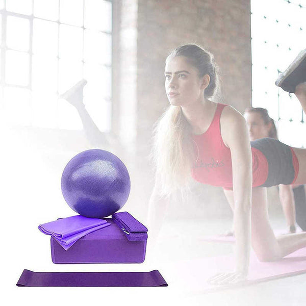 Yoga Ball & Blocks Set