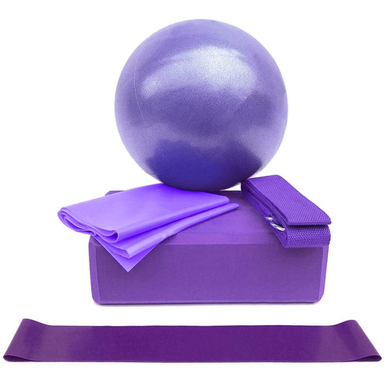 Yoga Ball & Blocks Set