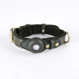 Leather Airtag Dog Collar