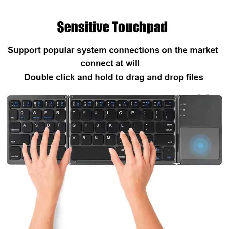 Wireless Folding Bluetooth Keyboard